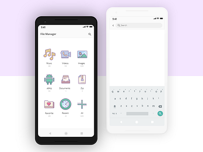 File Manager app design mobile ui uidesign ux