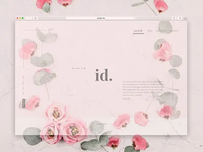 Ideike · author blog · home page blog grid home page layout minimal playfair display typography ui