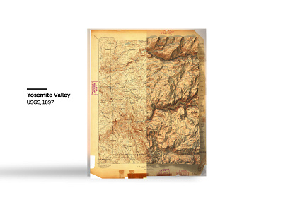 Yosemite Valley Before/After cartography design maps