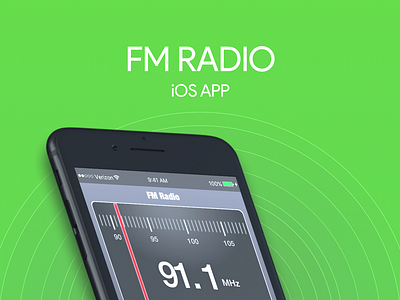 Analog FM Radio App animation app audio audio app audio player branding design flat graphical gui icon illustration knob logo minimal music typography ux vector web