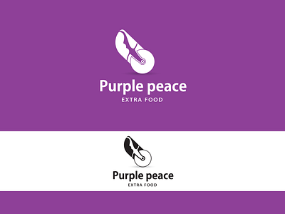 Purple Peace app branding color concept creative design food food and beverage icon identity illustration inspiration lettering logo purple type typography ui ux web