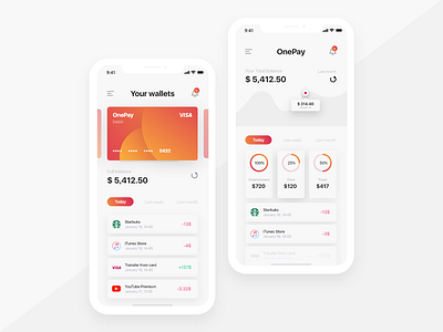 Online Wallet | Mobile App abstraction app app concept art black dark design digital dribbble minimalist mobile typography ui ux wallet web