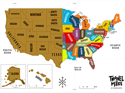 Usa Scratch Map adventure branding cartography design map design scratch map travel usa usa map vector