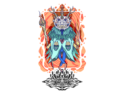 Fire Dance cartoon character development comin illustration ipad ipad application ipad pro magic procreate saax spirits