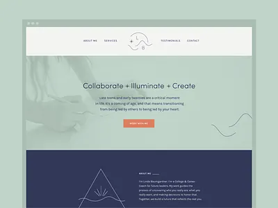 Website Mockup for LB brand branding logo web design website