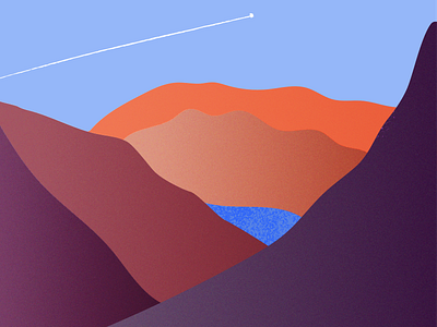 Mountain illustration drawing illustration mountain sketching wacom