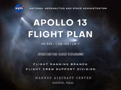 Apollo 13 Type branding design type typography