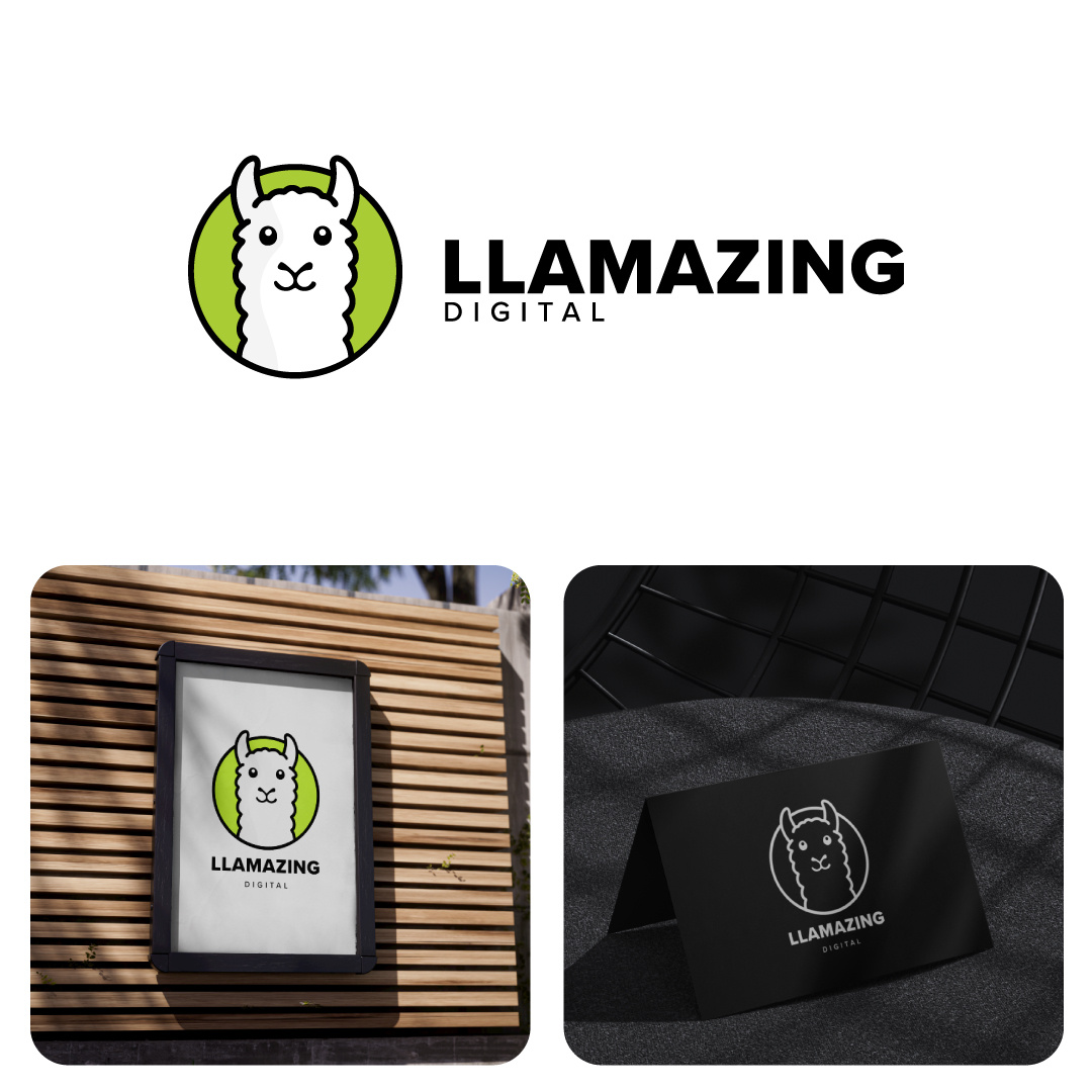 Llamazing logo design branding design e sports graphic design illustration logo typography ui ux vector