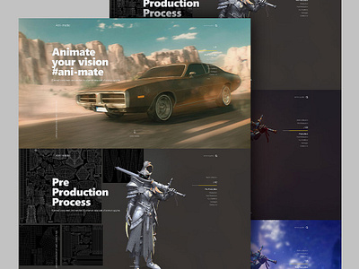 Ani-mate animation brand ui ux website design