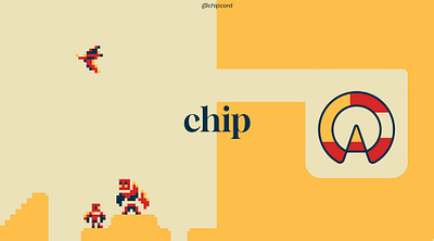 Chip branding graphic design logo poster