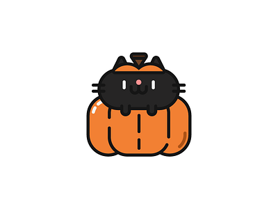 Pumpkin Cat cat character design halloween kitty pumpkin