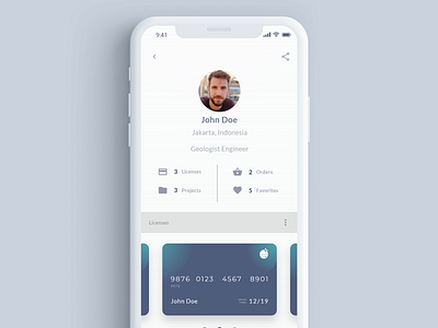 User Profile dailyui 006 mobile app design user profile
