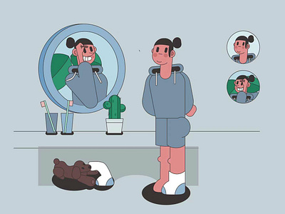 please bring your eyebrows illustration