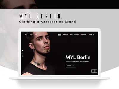 Myl Berlin - Ecommerce Website accessories clothes design ecommerce fashion homepage men fashion online shop shop shopping store ui ux web design website