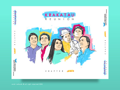 Krakatau Reunion - Chapter One album art album cover album cover design cd art cover cover artwork cover design cover illustration design graphic illustration jazz krakatau music music album music artwork