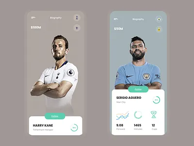 Football Players aftereffect app art black colors design designe interface pic picture slide typography ui ux vector