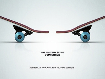 The Amateur Skating Competition Poster advertising art director ogilvy skating