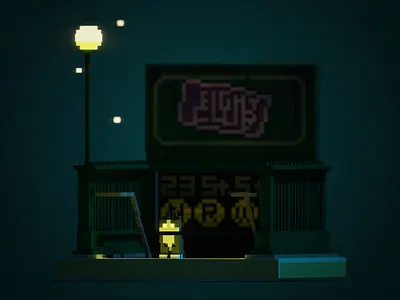 Rule number one. atmosphere cat club cute digital fight fightclub game illustration magicavoxel manhattan movie ny nyc subway voxel voxelart