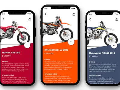 Product View app bike dailyui design sketch ui ux