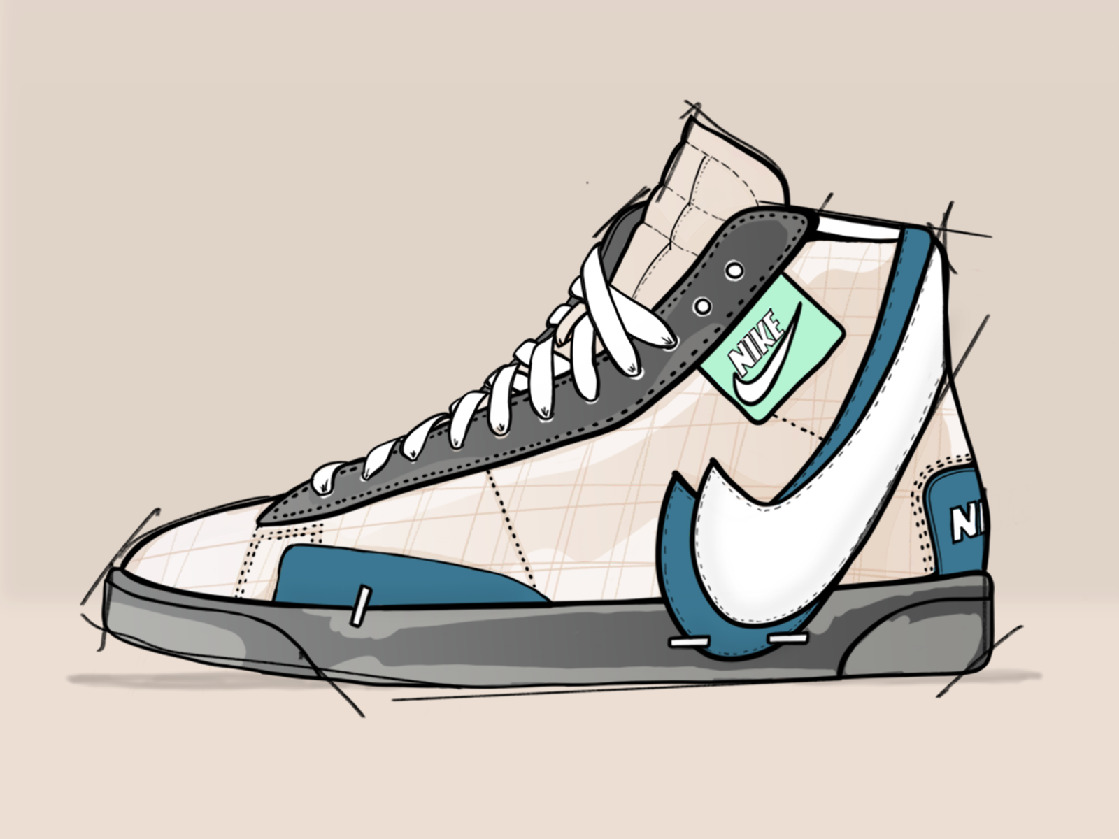 nike blazer schematic