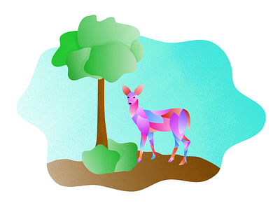 Digital deer (high res) affinity affinitydesigner cute deer design digital digital art drawing grainy illustration madewithaffinity vector vector artwork
