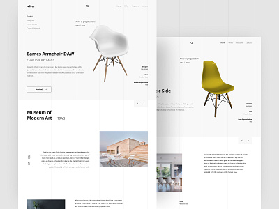 Vitra - Landing Page branding content design desktop detail figma icon illustration landing page product design typography ui ui design ui ux ux view vitra web web design website