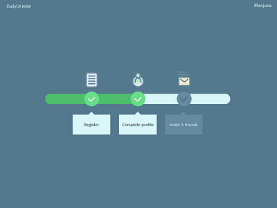 Daily UI #086 Progress bar bar blue daily ui daily ui dailyui flat form icons illustration interface interface design outline progress bar register form registration registration form step ui ux web