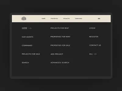 Menu design graphic identity ui ux web
