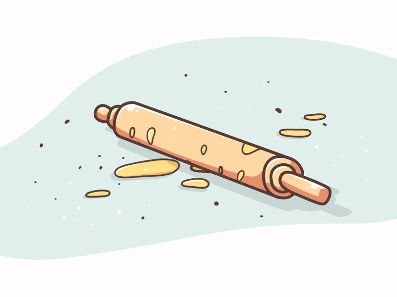 Rolling Dough 2.5d dough rolling pin rollingpin shobak turn