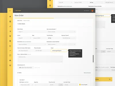 Nabis Order Page admin design details flow interface landing page nabis order organization ui