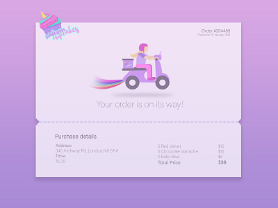 DailyUI #017 Email Receipt daily dailyui dailyui 017 design email receipt illustration ui