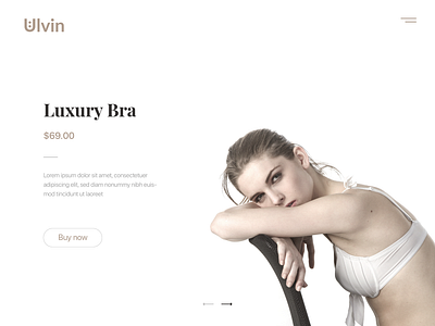Luxury Bra UI UX Landing Page Web Design bra e commerce landing page lingerie luxury bra shopping ui ux webdesign women underwear