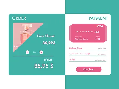 Checkout #DailyUI002 002 card checkout dailyui dailyui002 payment