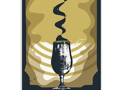 Print Exchange blackarts chalice cup glass magic photoshop printmaking screenprint smoke tarot texture