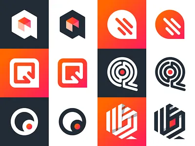 Q Logos concepts logos q