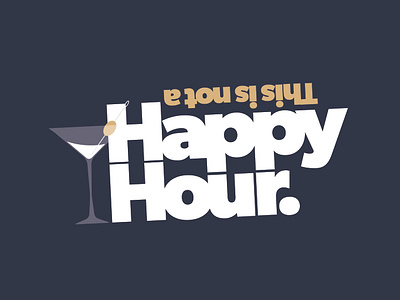 Upcoming Week of Office Shenanigans food and beverage happy hour logo mid century