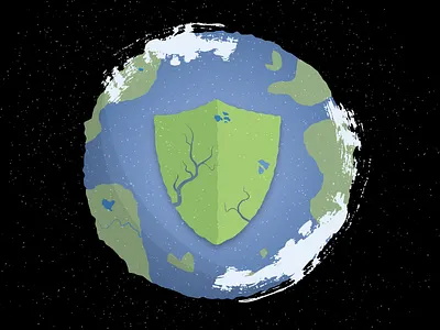 Earth Protectors design earth editorial illustration