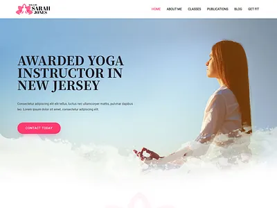 Yoga Website Design branding branding design design illustration landing page landing page design logo photoshop travel blog typography vector web deisgn website website animation website builder wordpress wordpress design yoga yoga logo yoga perdana