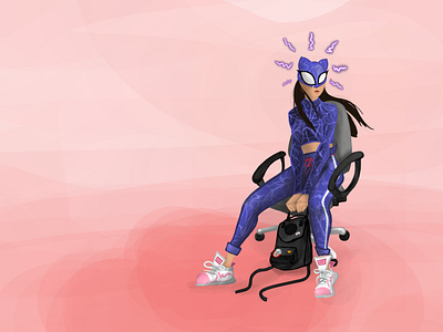 spider-zo digital illustration illustration illustration girl characters procreate spiderman spidersona spiderverse superhero superheroes