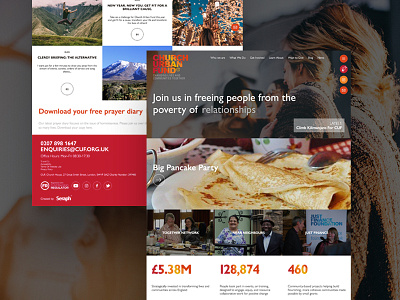 Church Urban Fund Design christian church design fund funding poverty ui ux website