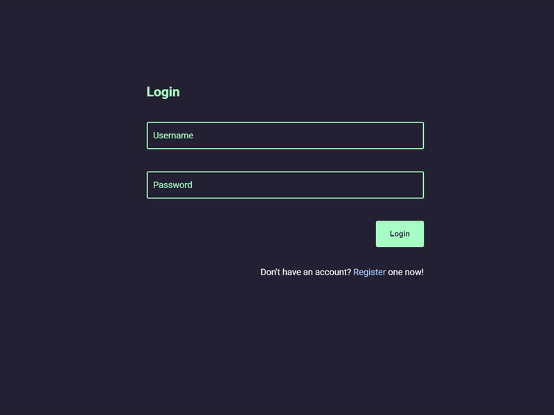 Animated Login System animated pastel ui web