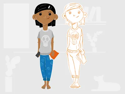Rebel Girl - illustration animation design direction drawing illustration motiongraphics