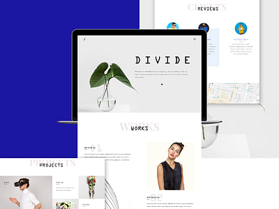 DIVIDE AGENCY branding creative agency creative arts uidesign web design website