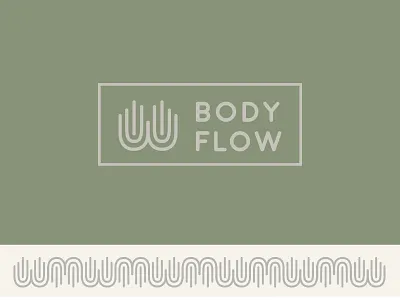 Bodyflow brand branding branding concept design flat green hand icon logo massage soft tones typography vector
