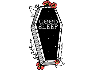 Good Sleep dark illustration oldschooltattoo vector