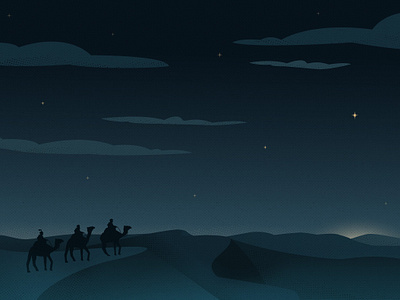 Digital Illustration // Christmas Star digital art flat higher education illustration story