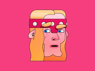 Conan cartoon character conan design graphic illustration pink portrait vector vector animation