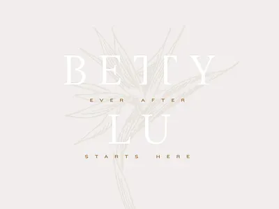 Ever After Starts Here ✨ bird of paradise botanical botanical illustration branding floral flower identity ligature logo logotype wedding