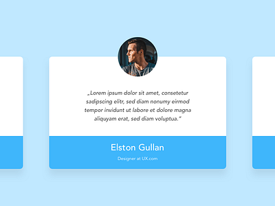 Daily UI Challenge: Testimonial dailyui dailyuichallenge sketch ui