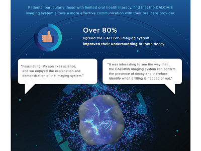 Dental Imaging System Infographic cavity dental dentist infographic teeth testimonies thumb up